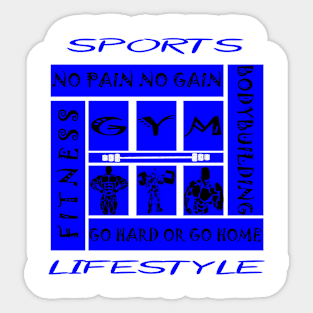 bodybuilding and fitness Sticker